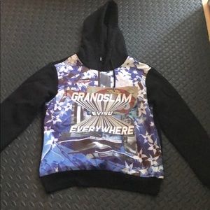 Evisu Everywhere Grand Slam Black Hoodie